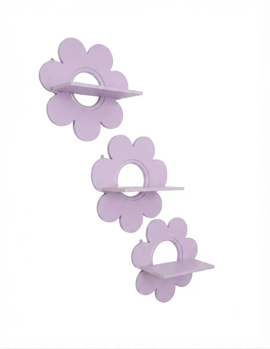 Set of 3 flower shelving